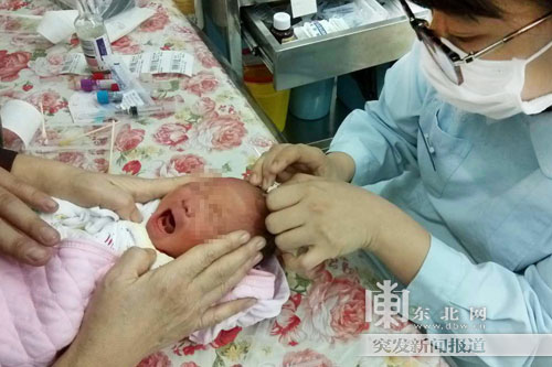 新生男婴患肛门闭锁症赴哈尔滨求医手术成功（图）