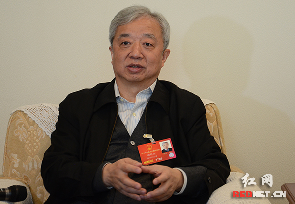 全国人大代表、湖南省经信委主任谢超英接受红网记者专访。