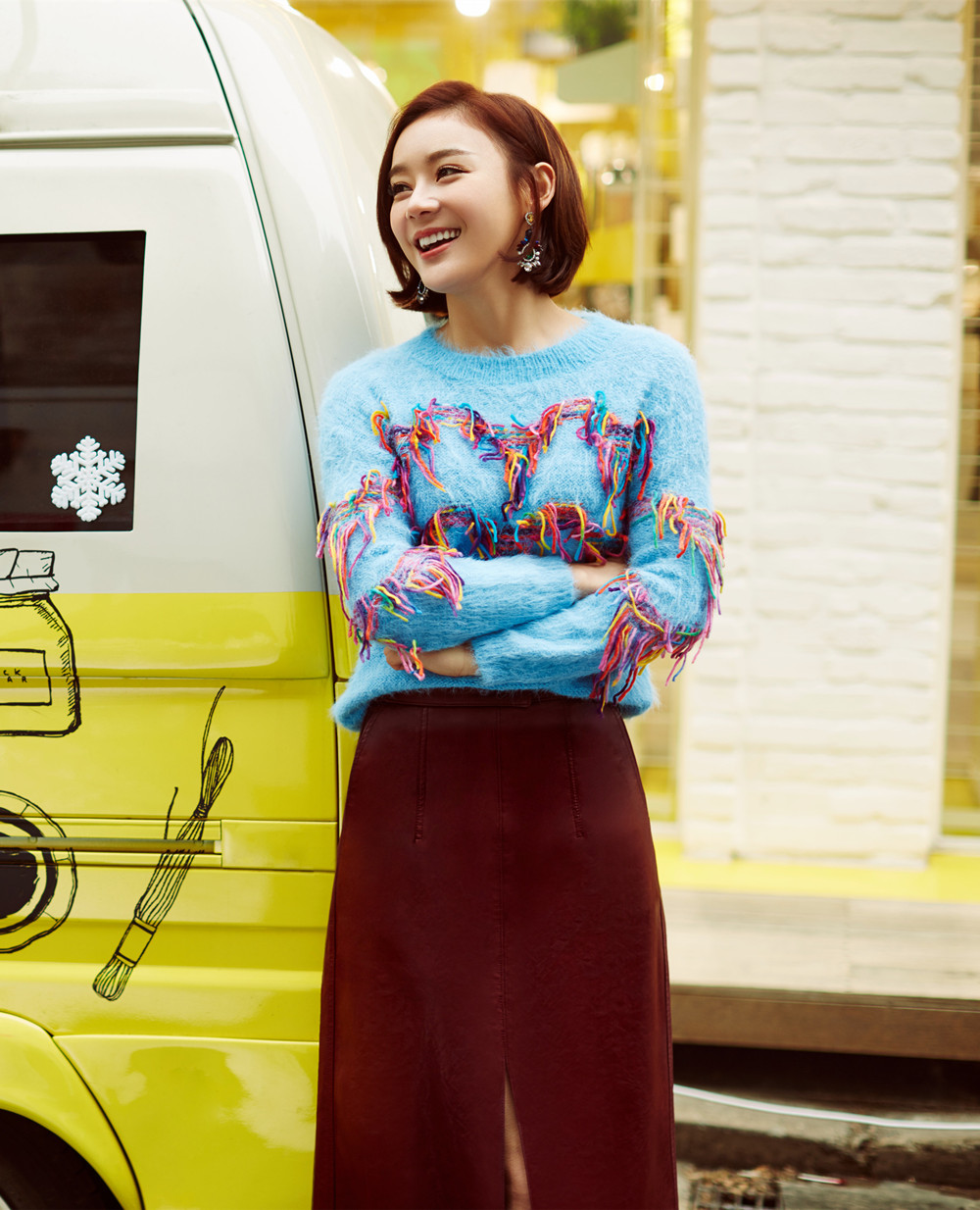 袁姗姗笑容亲切