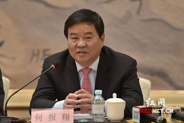 全国政协委员、湖南省副省长、湖南省工商联主席何报翔。