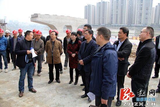 慈利县在职处级领导干部参观市重点工程建设项目