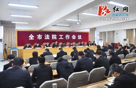 张家界市法院今年工作目标明确 去年共受理各类案件13576件