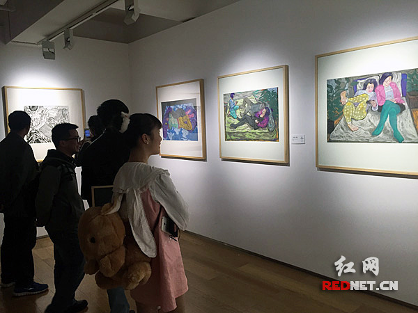 3月19日，“师说——首届湖南省中小学美术教师书画作品展”在长沙美仑美术馆开幕。