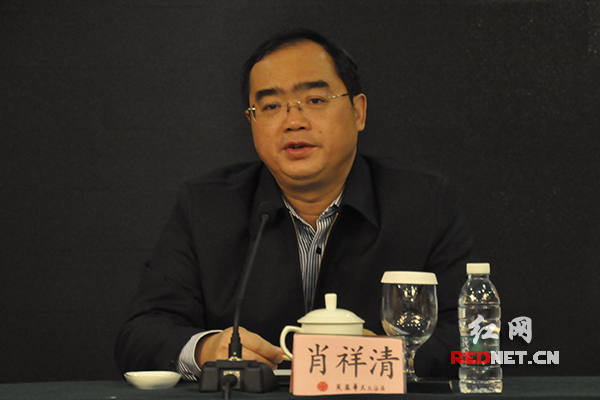 湖南省知识产权局党组书记、局长肖祥清。