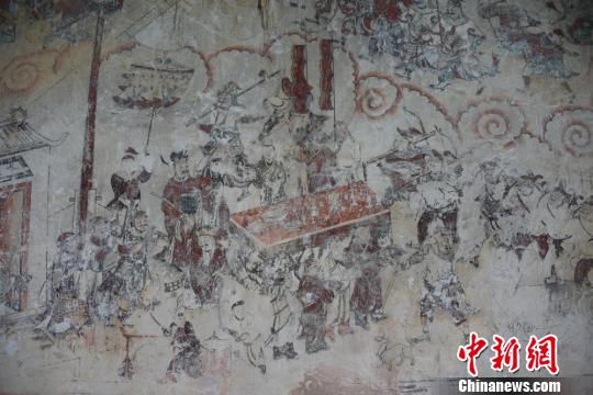 湖南江永勾蓝瑶寨发现明代壁画约162平方米（tu）
