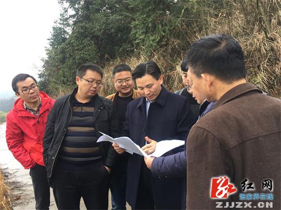 永定区：祝云武实地调研红河谷达悟土家民族酒店项目