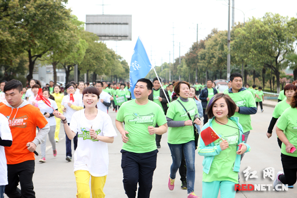 “绿跑”活动现场。