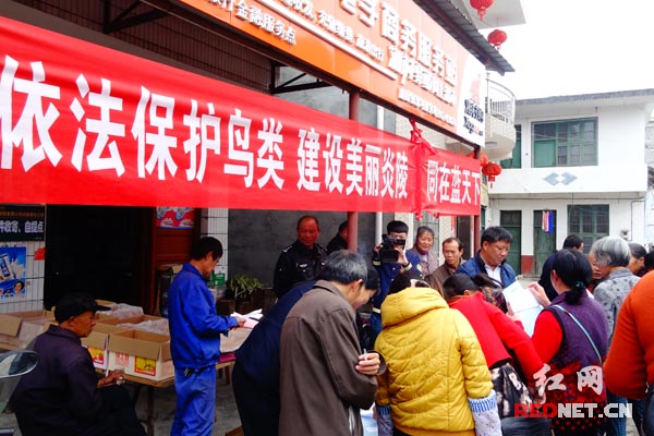 “爱鸟周”活动现场。