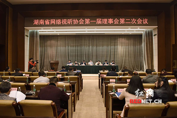 4月1日下午，湖南省网络视听协会第一届理事会第二次会议在长沙召开。