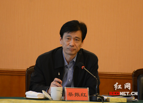 湖南省副省长蔡振红出席。