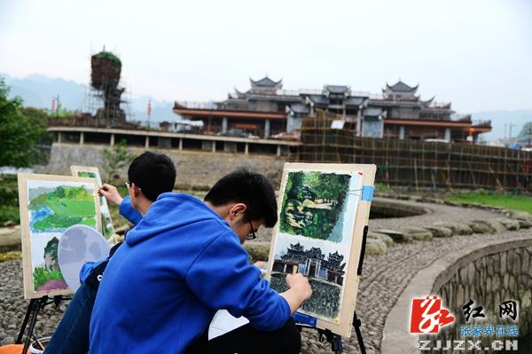 张家界武陵源春光入画图（组图）
