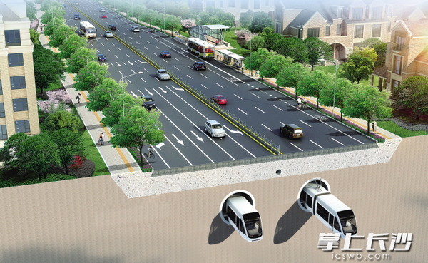 黄兴北路(营盘路—三一大道)局部效果图。资料图片