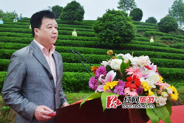 长沙市旅游局副局长陈威出席启动仪式并致辞。