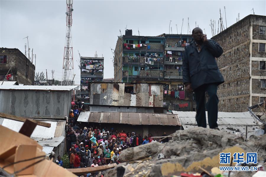 肯尼亚首都一居民楼倒塌