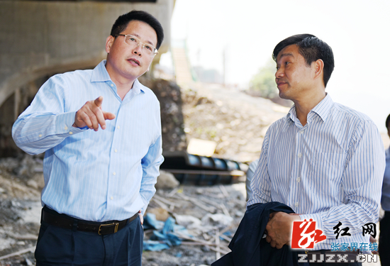 杨光荣调研城区重点项目建设（图）