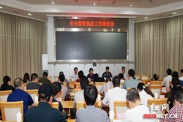 株洲市安全监管执法工作推进会现场