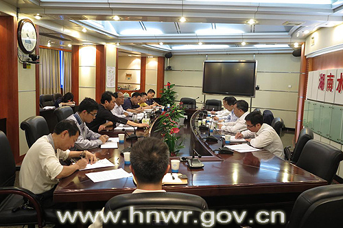 5月19日下午，湖南省水利厅就推进农田水利标准化、生态化建设有关工作与三一集团进行座谈。