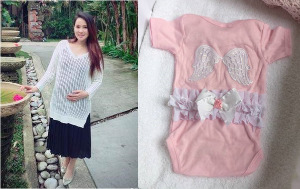 怀孕的伊能静为女儿准备的衣服