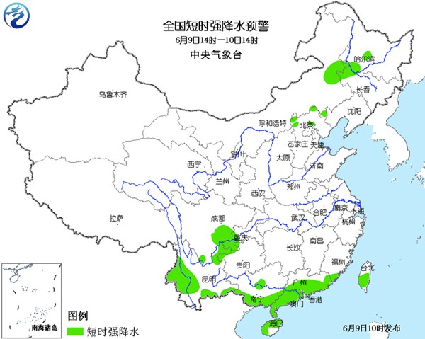 内蒙古等12省区市将有雷暴大风或冰雹