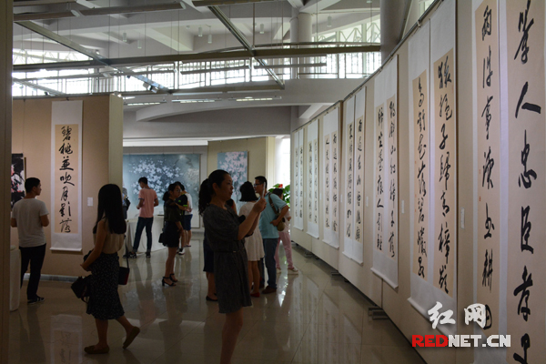 6月13日，吴施杰艺术功课汇报展在湖南师范大学美术学院学府美术馆开幕。