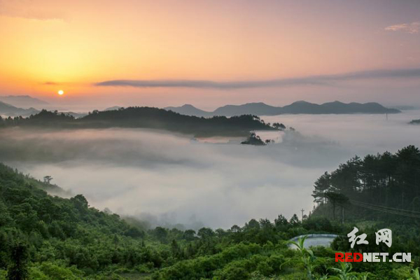 大熊山林场日出风光