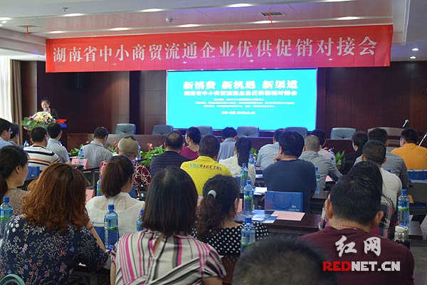 湖南省中小商贸流通企业优供促销对接会在长沙举行