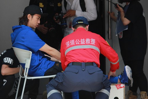 5月14日,陈楚河录制节目受伤。