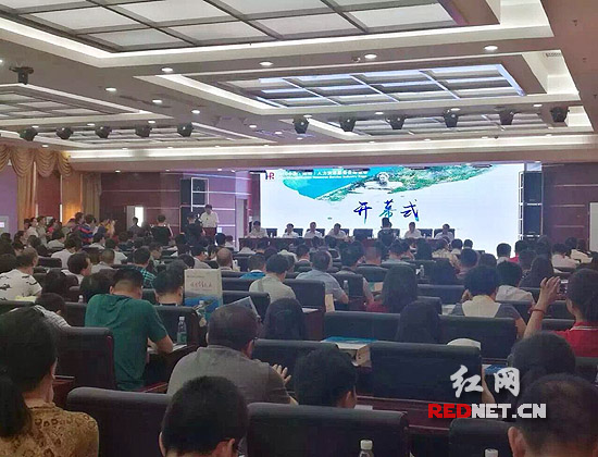 2016中国（湖南）人力资源服务业博览会启动现场。