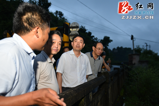 王志刚深入桑植亲临一线检查指导防汛抗洪工作