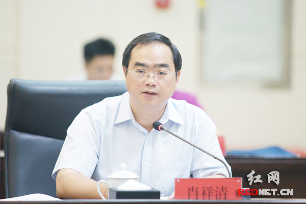 湖南省知识产权局党组书记、局长肖祥清出席会议并讲话。