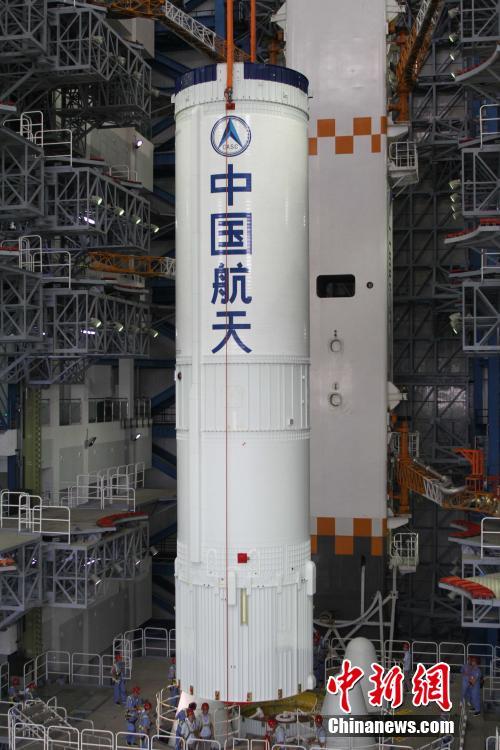 长征七号运载火箭总装画面曝光