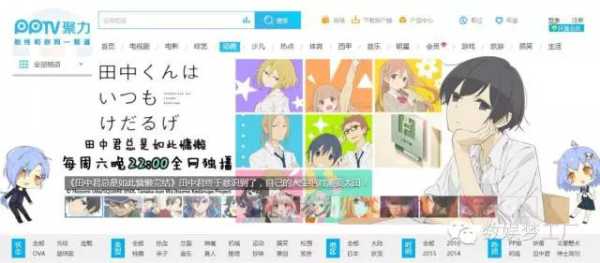 重金拿下《文豪野犬》动漫独播权，二次元成PPTV新业务重点