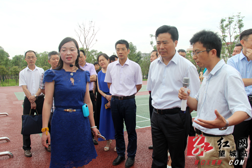 黎春秋调研长沙市望城区海绵城市建设工作