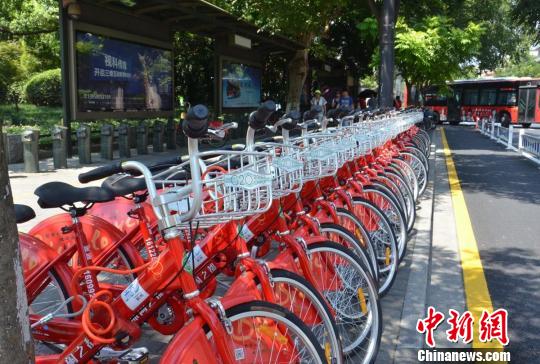 杭州公共自行车添G20元素引外宾成“车粉”（图）