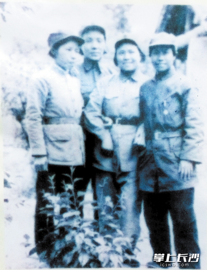 红军长征到达延安后，几位女战士合影，左一为陈琮英。资料图片