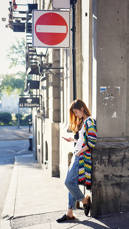 29岁刘亦菲提名影后? 蒙特利尔逆光玩街拍/图【2】