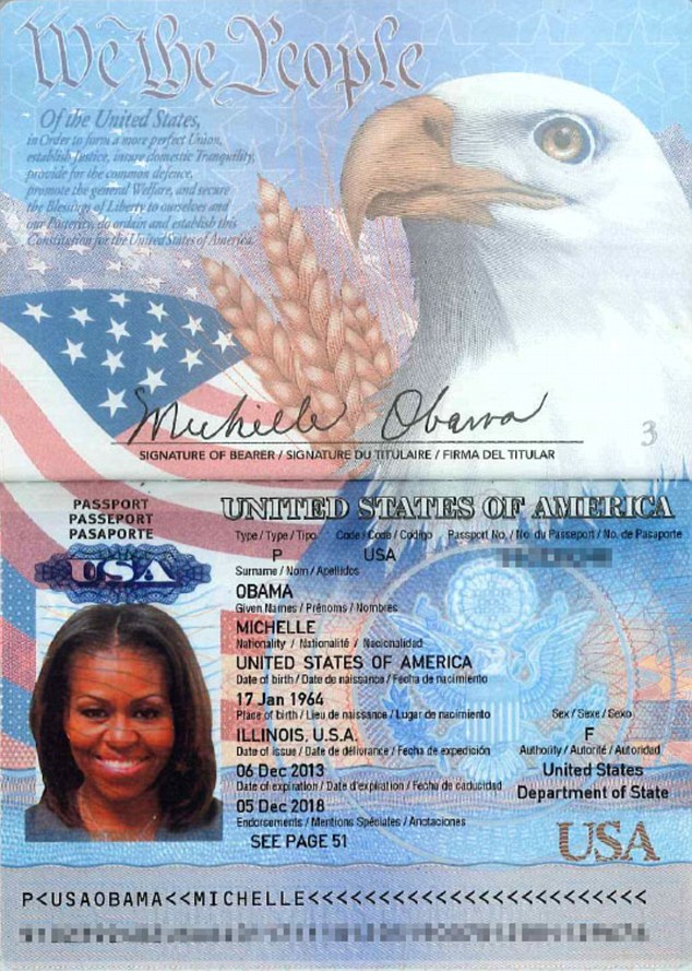 白宫电邮系统疑被黑 米歇尔护照扫描图遭曝光