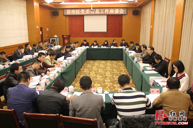 全市党委信息工作座谈会在岳阳县召开