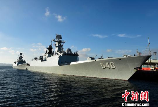 中国海军舰艇编队驶离美国圣迭戈继续访问行程