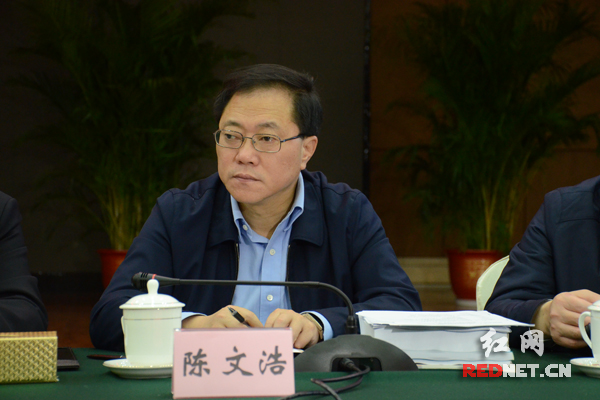 湖南省人大代表,长沙市委副书记,市长陈文浩.