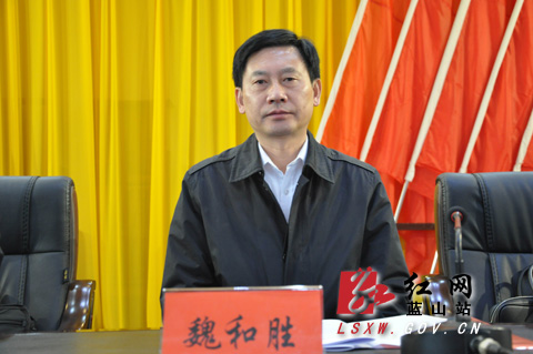 县委书记秦志军出席会议并作讲话,县委副书记,县长魏和胜主持会议.