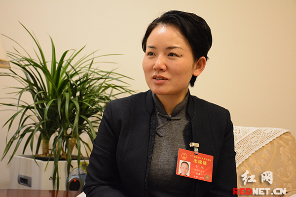 全国人大代表,永州市委书记李晖.
