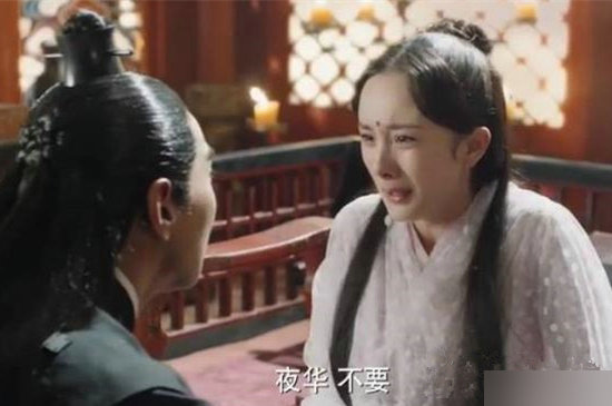 当夜华要把素素这双极漂亮的眼睛挖掉给素锦时，素素的眼睛里写满了害怕。
