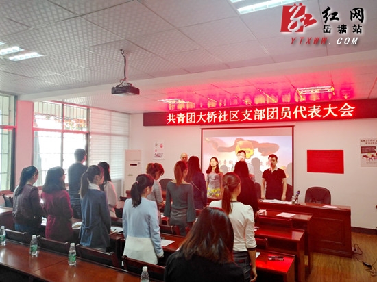 岳塘区在湘潭市率先开展基层团组织换届选举工