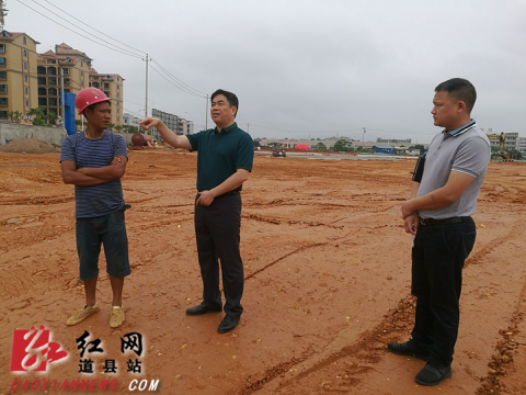 李天明暗访道县重点项目建设情况