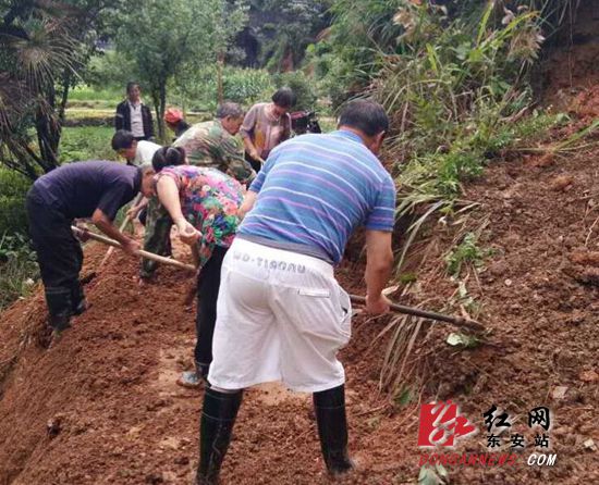 东安县灾后重建攻坚战如火如荼