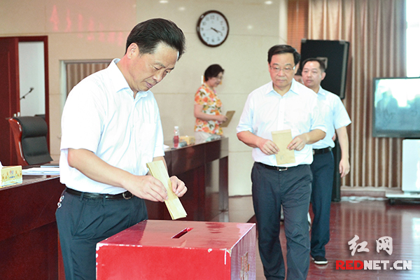 湖南省委政法委机关举行主题党日和情系灾区