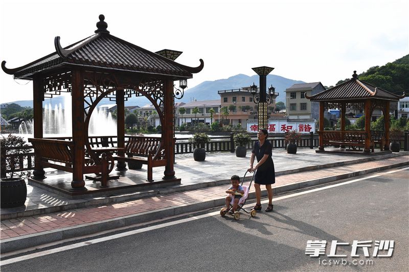 浏阳大瑶镇芙蓉小区为小城镇建设带来样板。长沙晚报记者 周柏平 摄