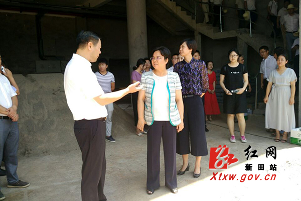 唐人杰)8月7日,湖南新田县委书记唐军,县委副书记,县长秦山成带领党政