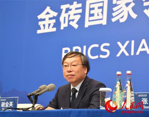 中国文化部对外文化联络局局长谢金英（人民网杨倩 摄）
